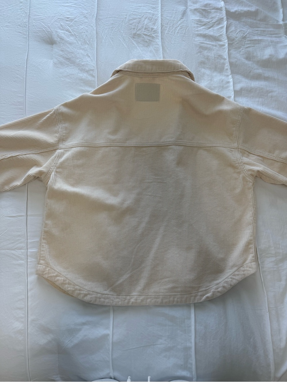 PacSun Cream Corduroy Oversized Jacket Shacket Medium M Neutral Beige - Picture 4 of 7
